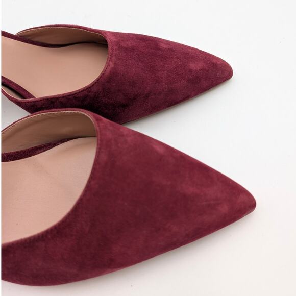 Nordstrom Paola Ankle Strap Pointed Toe Pump Women's Red Size US12M EU42.5 - Picture 13 of 15